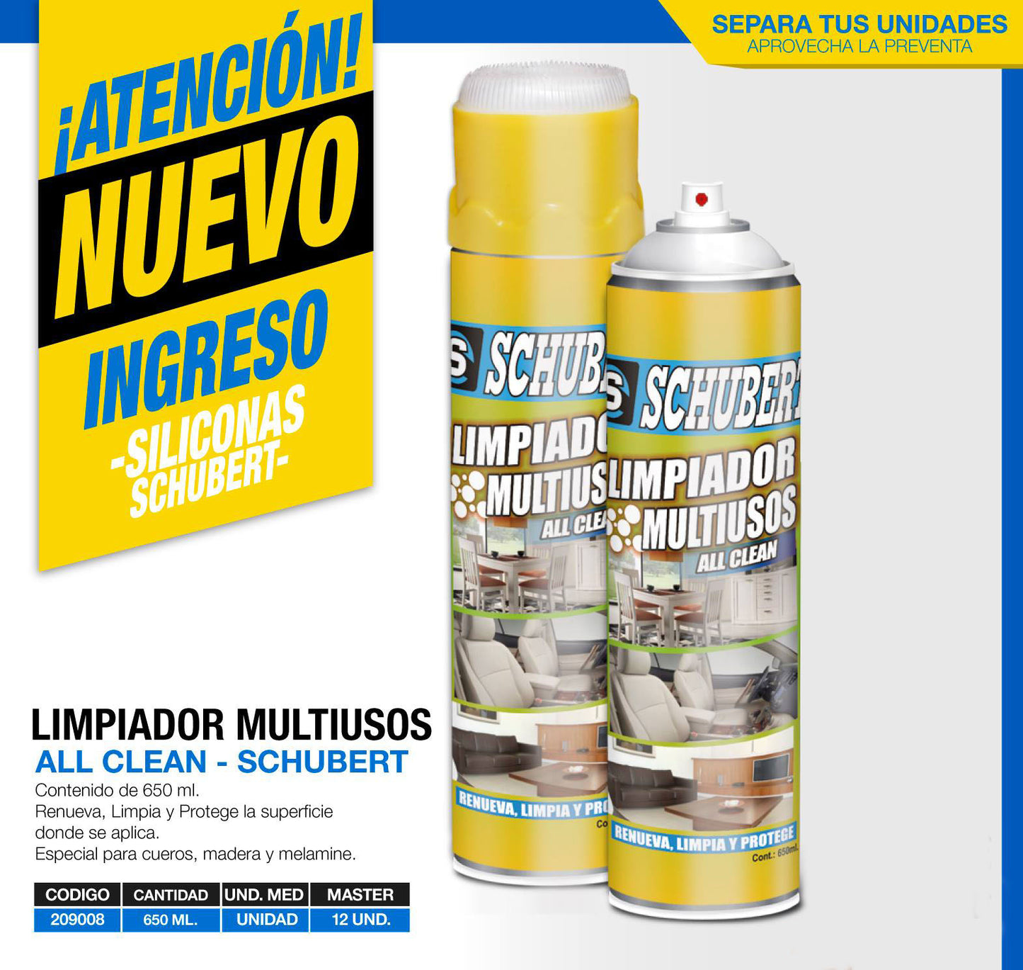 LIMPIADOR MULTIUSOS ALL CLEAN - SCHUBERT
